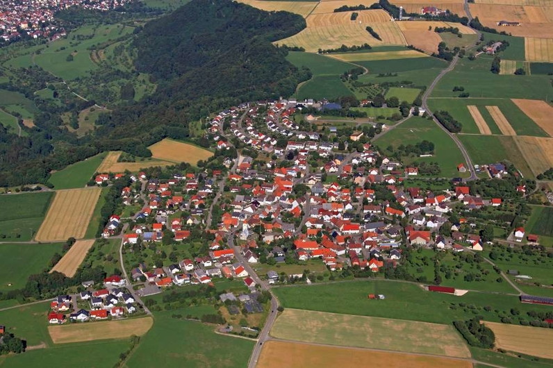 Aufhausen von oben